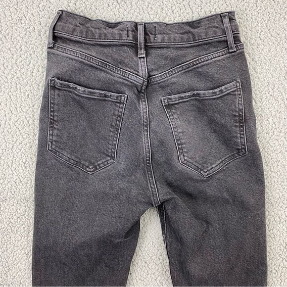 AGOLDE Women's Riley High Rise Straight Crop Button Fly Jeans  |   Size:  24 - Picture 5 of 14